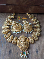 Nakshi Choker -Lakshmi Choker -Nagas Collection -Red Green -G1609