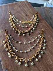 3 Layered Pearl Ear Chain -G1604