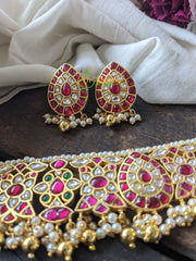 Exquisite Jadau Kundan High Neck Choker -J030