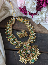 Precious Jadau Kundan Maanga Neckpiece -Green -J028