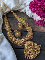 Temple Haram with Krishna Pendant -Ghungroo -G1834