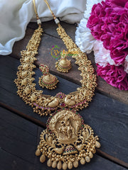 Temple Haram with Krishna Pendant -Ghungroo -G1834