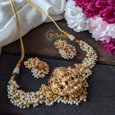 Lakshmi Choker - Temple Choker -Pearl High Neck Choker – G1830