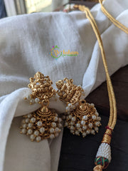 Lakshmi Choker - Temple Choker -Pearl High Neck Choker – G1830