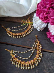 CZ Stone 3 Layered Pearl maatil -G1839