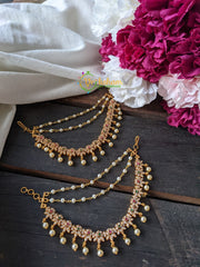 CZ Stone 3 Layered Pearl maatil -G1837