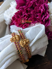 Lakshmi Kemp Imitation Bangles -Red Green -G1821