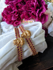 Lakshmi Kemp Imitation Bangles -Red -G1820