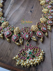 Precious Kundan Jadau Manga Lakshmi Neckpiece -J056