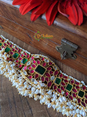 Exquisite Jadau Kundan High Neck Choker -J071