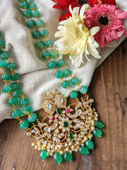Exquisite Jadau Kundan Pendant Mala -J064