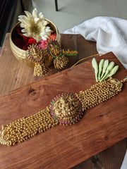 Cluster Ghungroo Lakshmi High Neck Choker -G1928