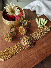 Cluster Ghungroo Lakshmi High Neck Choker -G1928