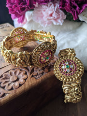 Antique Temple Bangles -Openable Kada Bangle -G1983