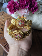 Antique Temple Bangles -Openable Kada Bangle -G1983
