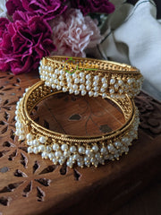 Cluster Pearl Openable Bangles -G2021