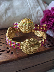 Precious Kemp Lakshmi Bangles -Temple Bangles -Red-G1993