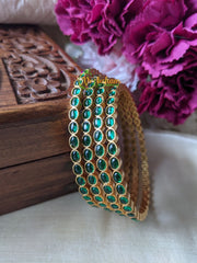 Festive Kemp Bangles -Green -G1998