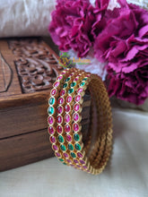 Festive Kemp Bangles -Red Green -G1997