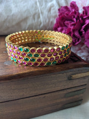 Festive Kemp Bangles -Red Green -G1997