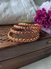 3D Ruby bangles –(4bangles)-G2024