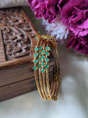 Green Ad Stone Bangle -4 Bangles -G2000