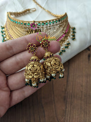 Premium Lakshmi Choker – Temple High Neck Choker – G2102