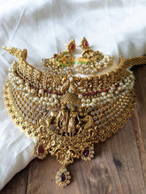 Gold Look Alike Temple Choker –Krishna Radha -G2031