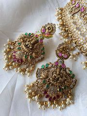 AD Stone Lakshmi Choker -Temple High Neck Choker -G2032