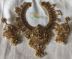 Premium Lakshmi Pendant Choker-Temple Choker -G2039