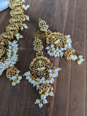 Premium Lakshmi Choker -Cluster pearl Temple Choker -G2233