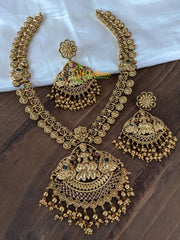 Antique Lakshmi Neckpiece with Peacock Mugappu -G2255