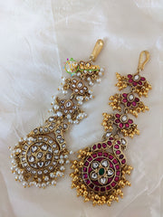 Precious Jadau Kundan Maang Tikka -J111