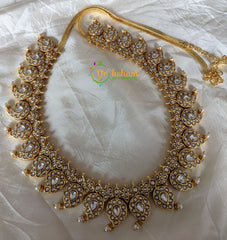 Exquisite Kundan Jadau Maanga HipChain -White -J119