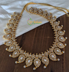 Exquisite Kundan Jadau Maanga HipChain -White -J119