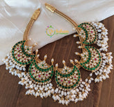 Exquisite Kundan Jadau Chandbali Neckpiece -J128