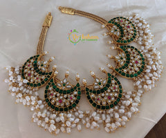 Exquisite Kundan Jadau Chandbali Neckpiece -J128