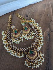 Gold Look Alike CZ Stone Choker -G2239