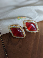 Mangalsutra Style Pendant Chain -Red -G2093