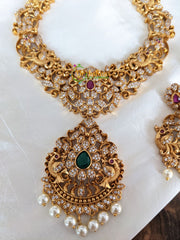 Premium AD stone Pendant Choker -G2089