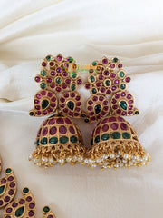 Traditional Kemp Temple Choker - Lakshmi Choker -Maanga Neckpiece -G2086