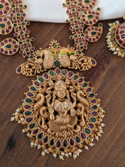 Traditional Kemp Temple Choker - Lakshmi Choker -Maanga Neckpiece -G2086