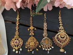 Premium AD stone and Lakshmi Maang Tikka -G2591
