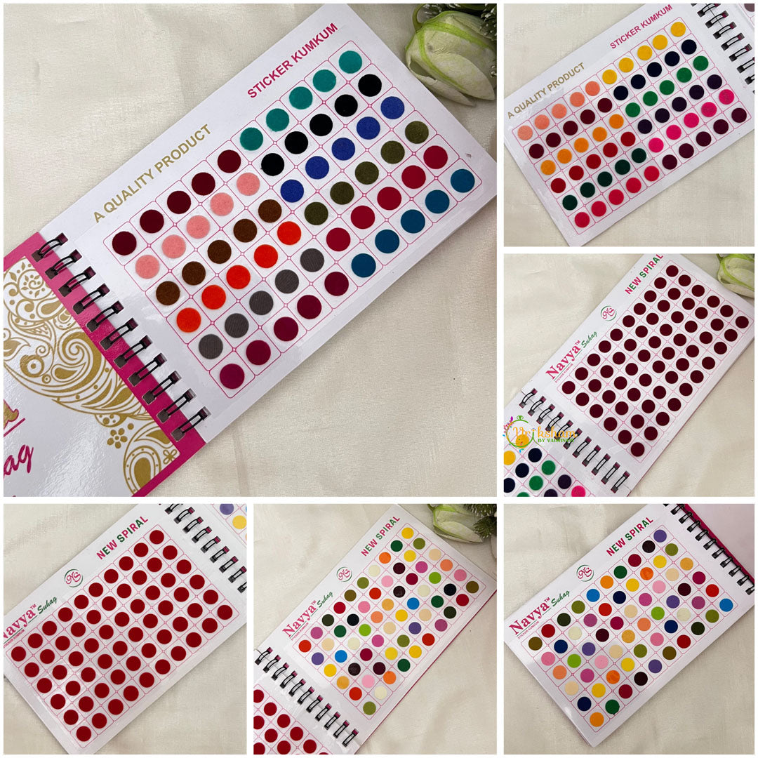 Vriksham 360 Bindi 54 Color Size 4 Bindi Book-BB241