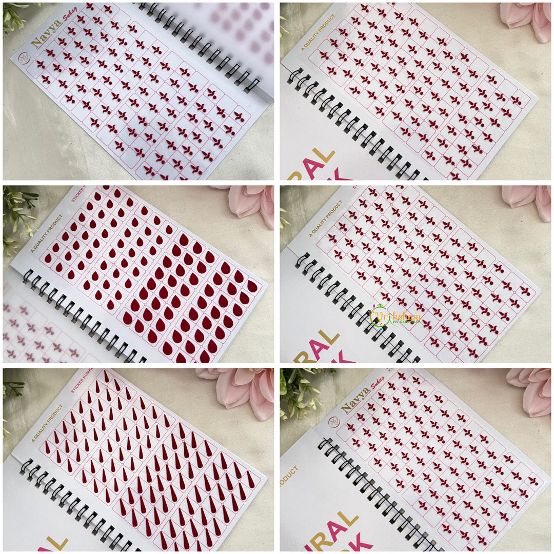 Vriksham Designer Plain Kalyanam-Tilak-Drop Bindi Book-BB318