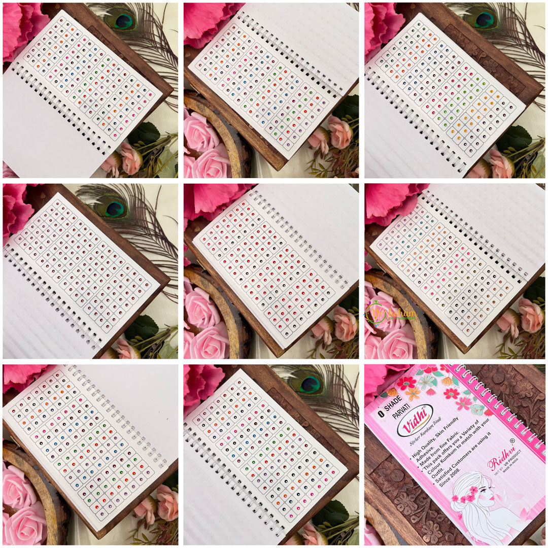 Vriksham Vidhi Sticker Kunkum Spiral Bindi Book(0 Shade Parvati)-BB3560