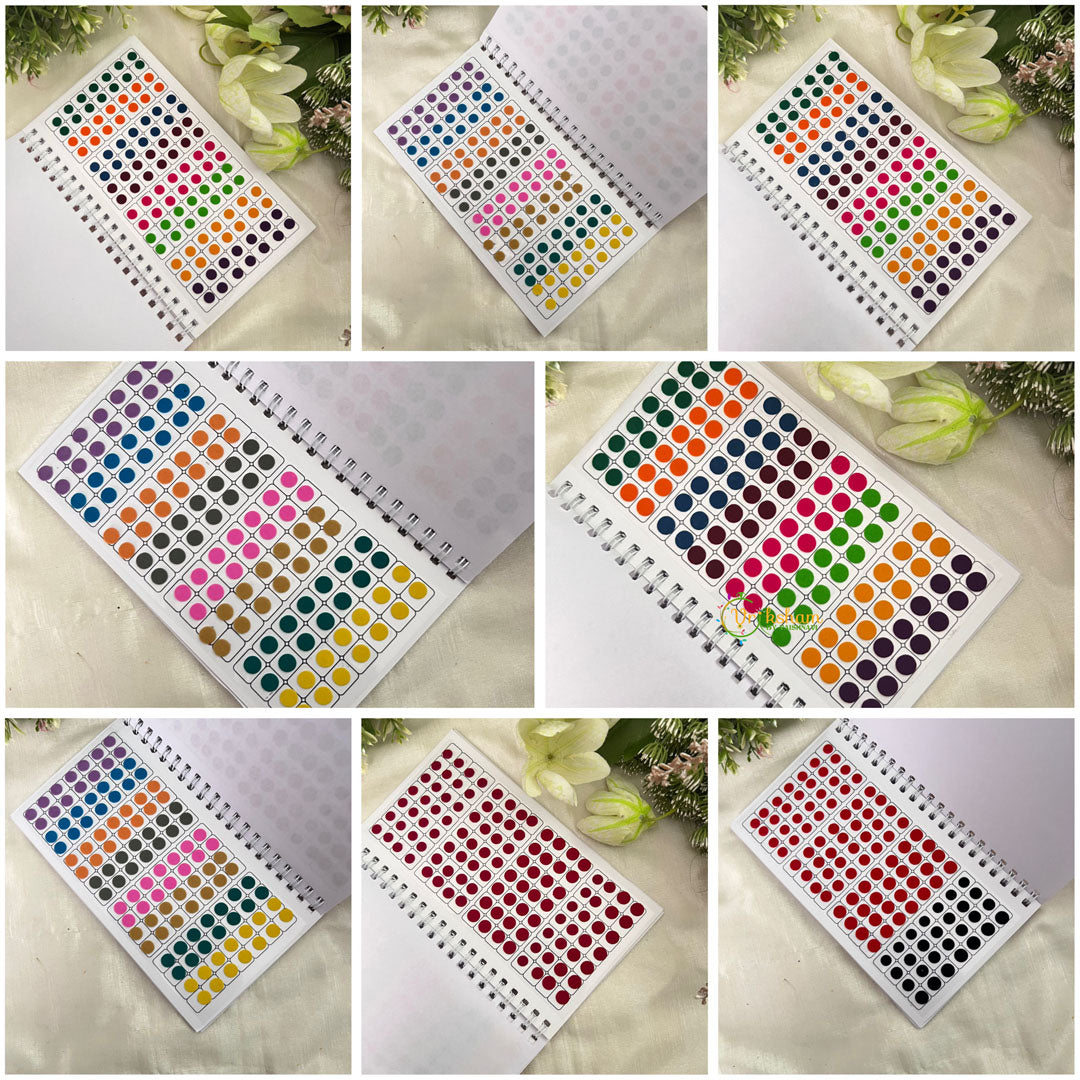 Vriksham Round Shaded Plain Sticker Vidhi Bindi Book-BB272