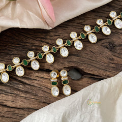 Fancy Green Victorian Diamond Choker-VV1525