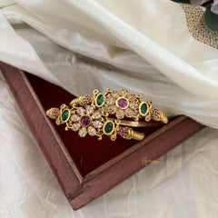 Premium AD Stone Bangle Set -Red Green-G10968