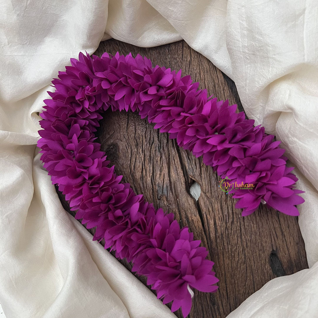 Vriksham Artificial Jasmine Gajra for Hair Accessories-Purple-HF-H1068
